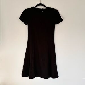 Forever 21 Black Ribbed Dress